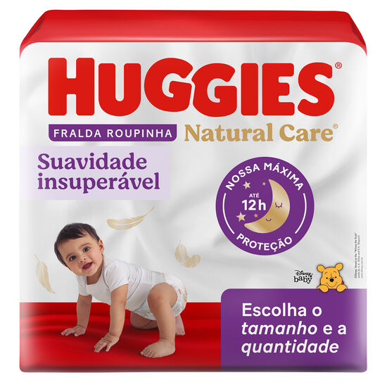 Fralda Huggies Natural Care Roupinha (Tamanhos G-XG-XXG)